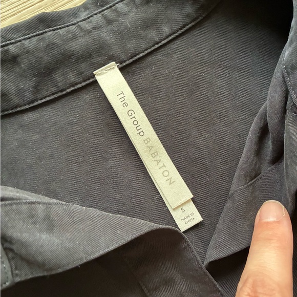 Babaton Classic Black Button Up Shirt 100% Lyocell - Picture 3 of 7